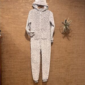 Cat & Jack Snow Leopard Hooded Onesie